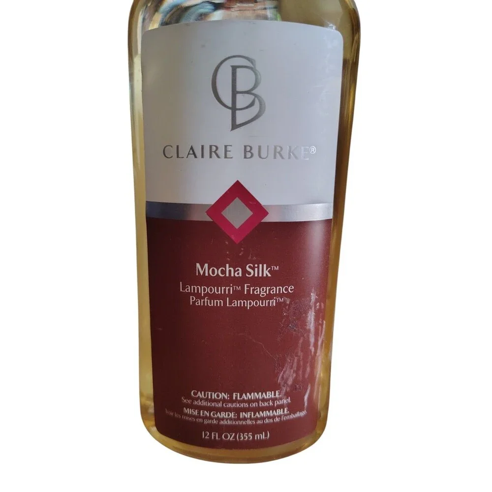 Claire Burke Mocha Silk/The Sea Lampourri Fragrance Oil 12oz Sealed Discontind55